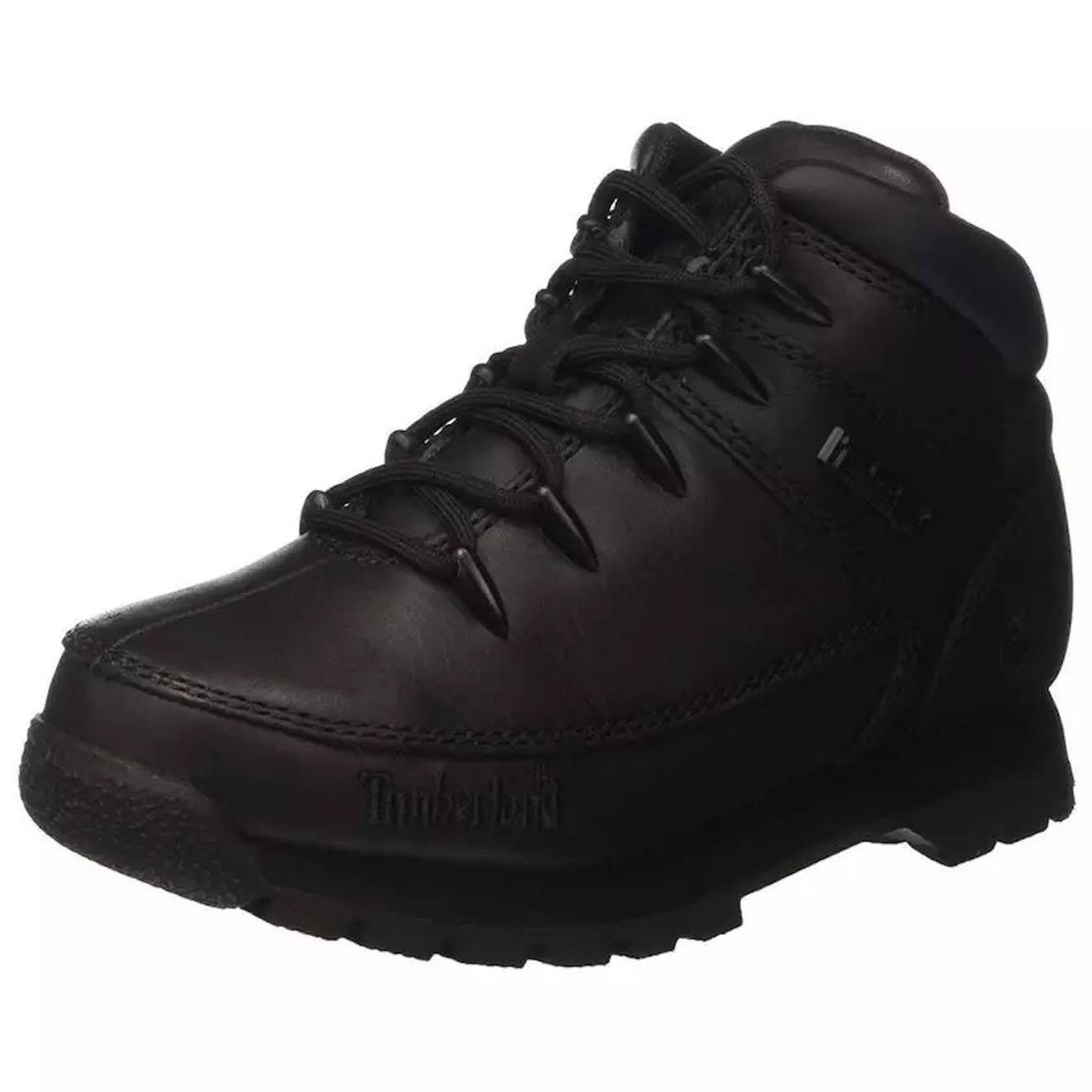 Bottines Enfant En Cuir Noir Foncé