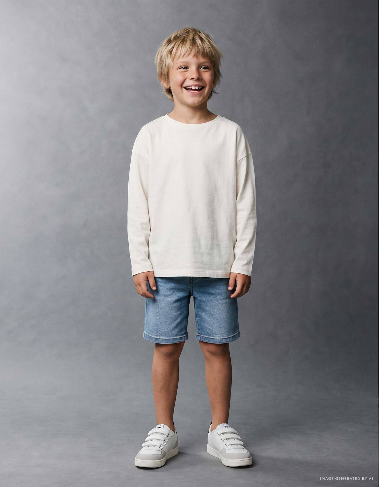 Short Midi En Jean Enfiler Avec Cordon Bleu Clair 19$
