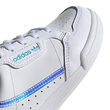 Baskets enfant en cuir Blanc/bleu 4 - vertbaudet enfant 
