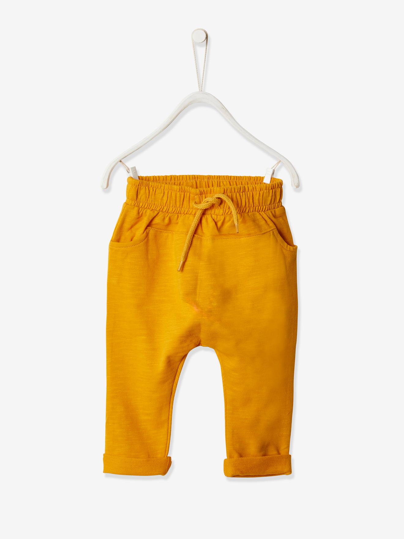 Pantalon Molleton Bebe Garcon Uni Tilleul Fonce Vertbaudet