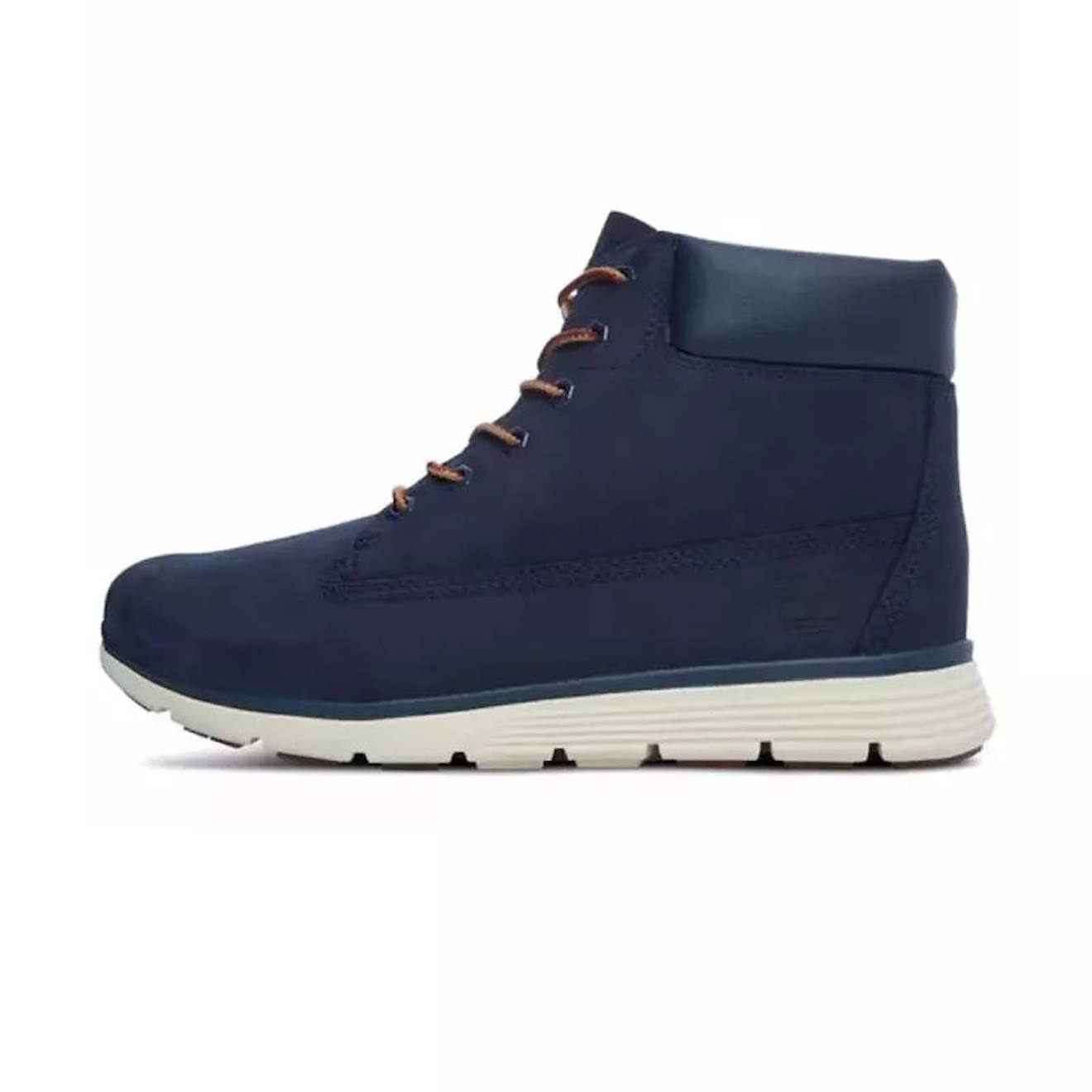 Boots Enfant En Cuir Bleu Marine Blanc 54 €