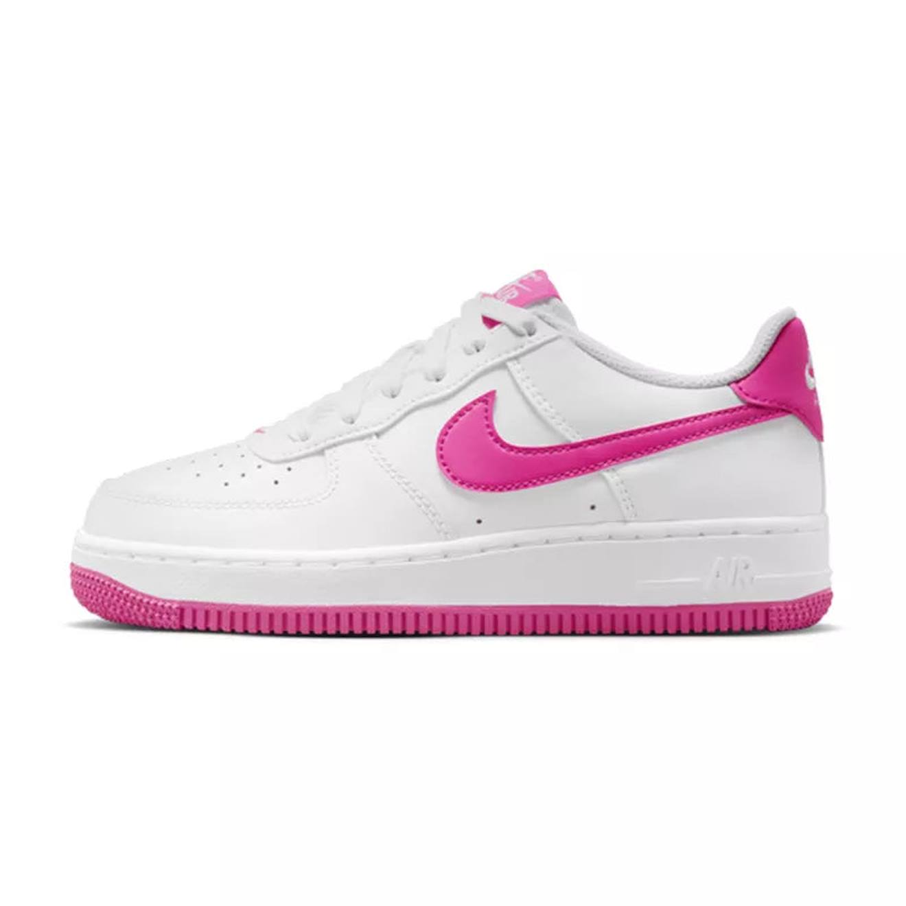 Baskets Enfant En Cuir Blanc Et Rose 65 €