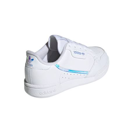 Baskets enfant en cuir Blanc/bleu 6 - vertbaudet enfant 