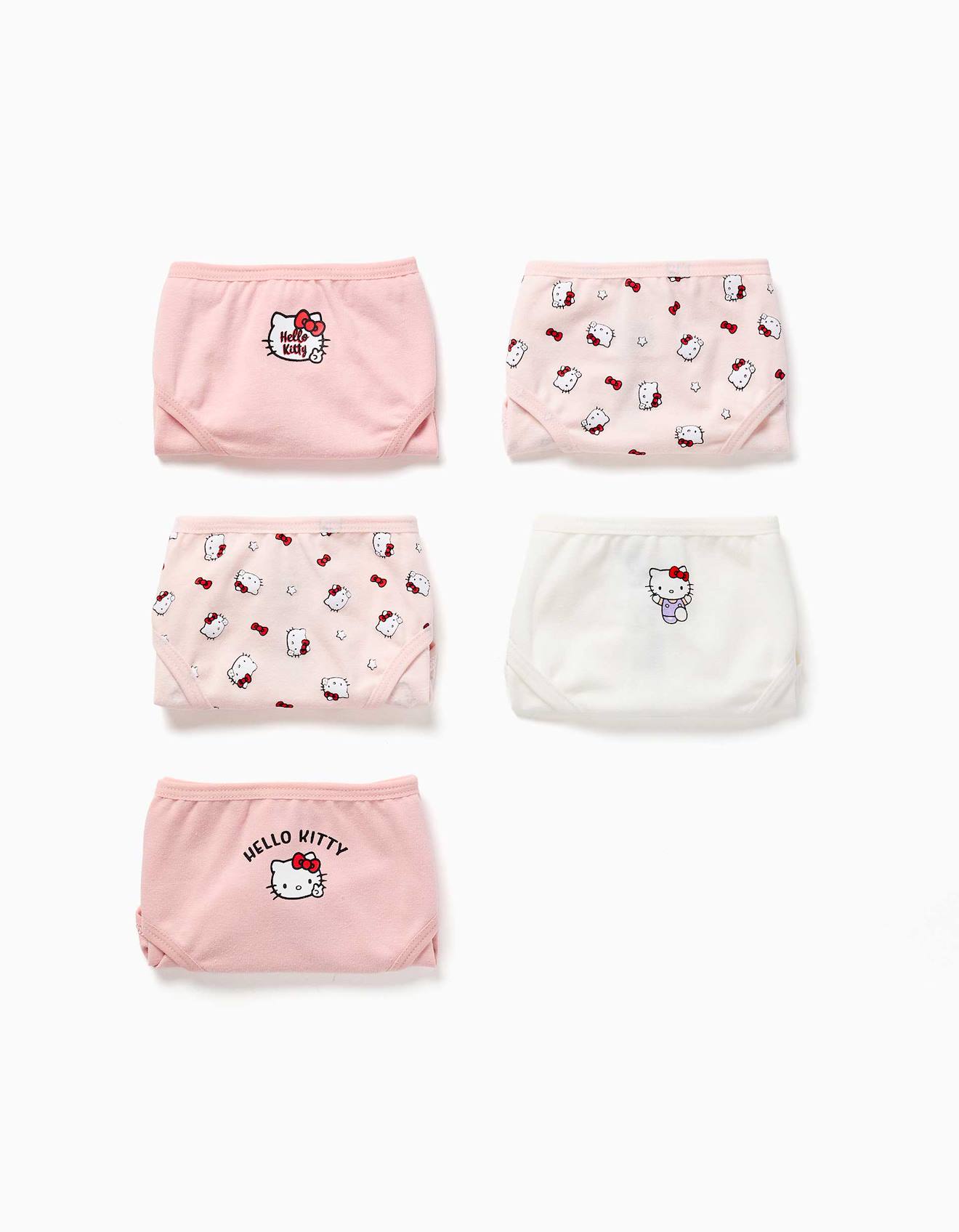 Lot De 5 Culottes En Coton Hello Kitty Personnages Multicolore 20$