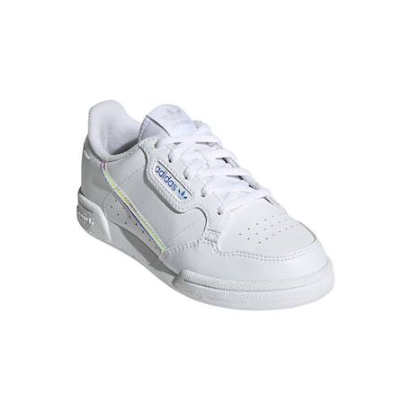 Baskets enfant en cuir Blanc/bleu 5 - vertbaudet enfant 
