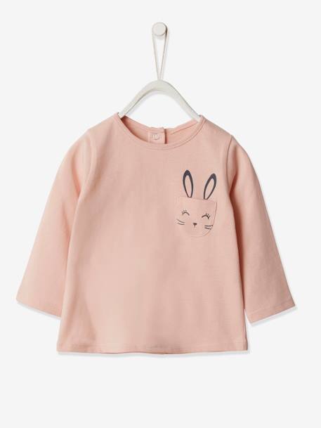 T Shirt Bebe Fille Manches Longues Rose Pale Vertbaudet T Shirt Bebe Fille Manches Longues Rose Pale Vertbaudet