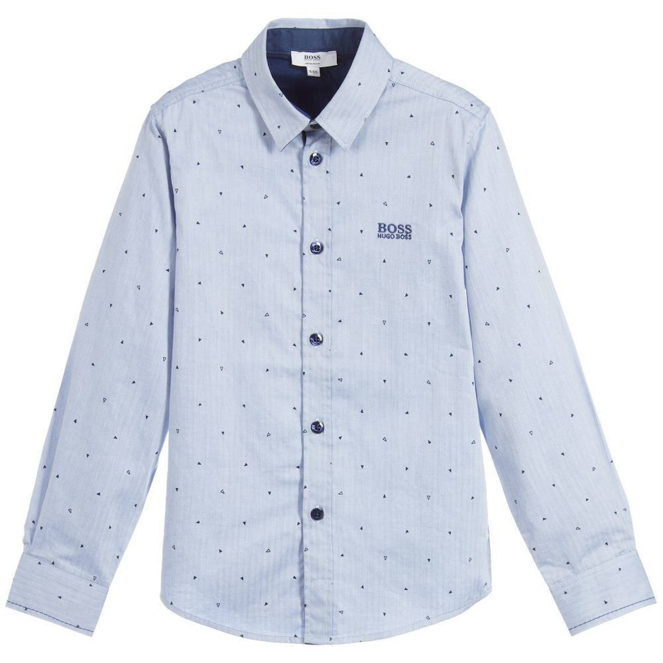 Chemise Enfant En Coton Bleu Clair 49 €