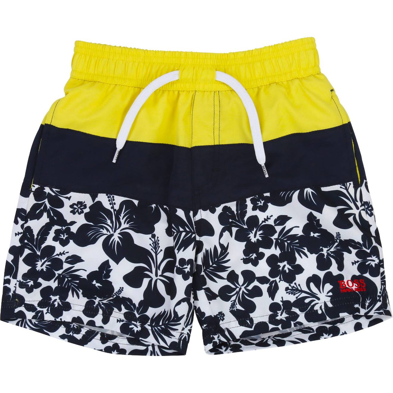 Short De Bain Garon Bleu Marine Blanc Jaune 31$