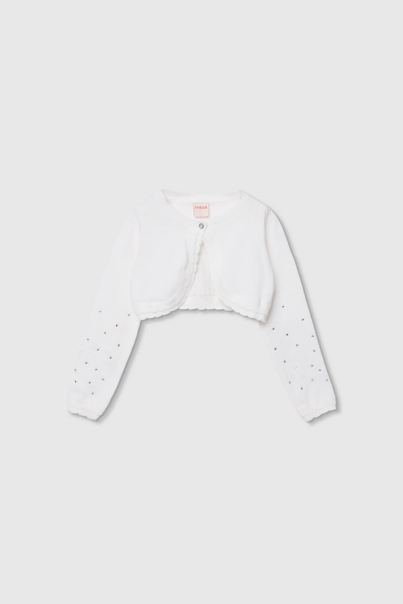 Gilet Fille Manches Longues Blanc 16 €