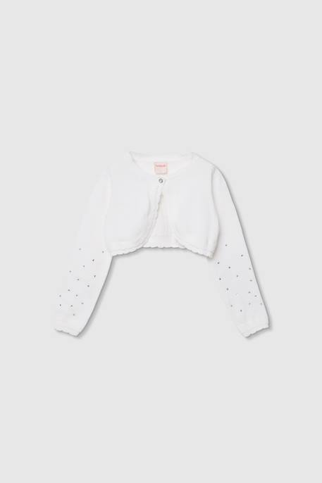 Fille-Pull, gilet, sweat-Gilet-Gilet fille à manches longues