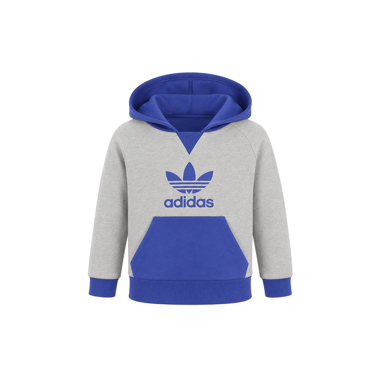Sweatshirt Bb En Coton Gris Bleu 22$