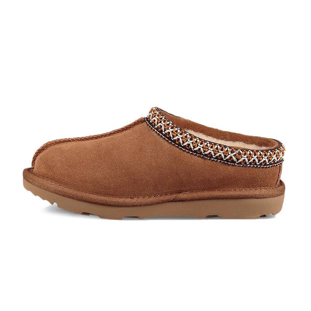 Chausson Slippers Enfant En Daim Marron Fonc 76$