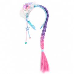Jouet-Serre-tête sirène enfant avec longue tresse colorée