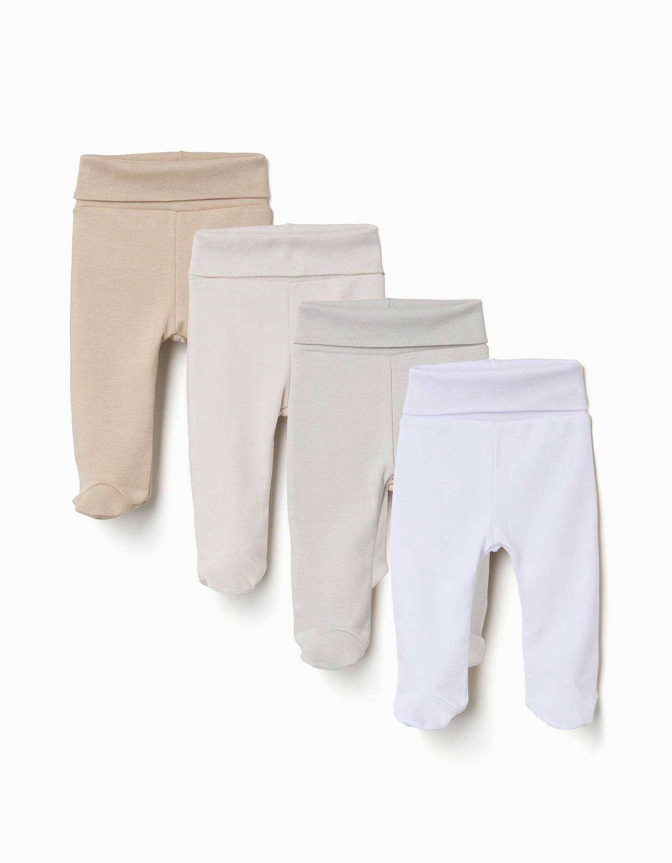 Lot De 4 Pantalons Pieds En Coton Peign Multicolore 30$