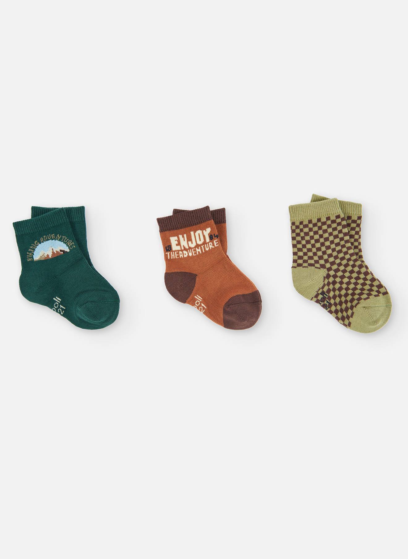 Lot De 3 Paires De Chaussettes Imprimes Adventure Marron 13 €