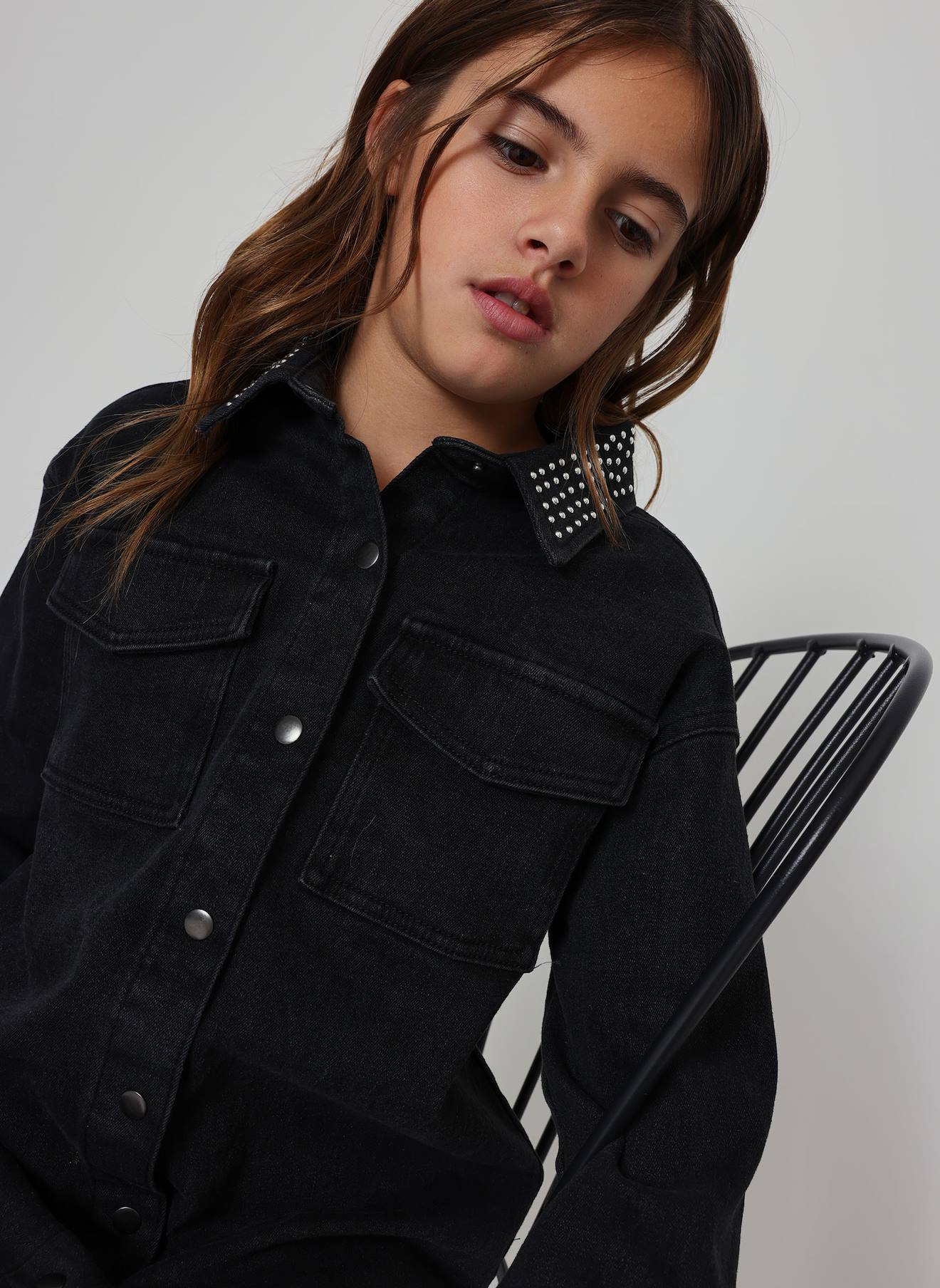 Robe Fille En Denim Noir 40$