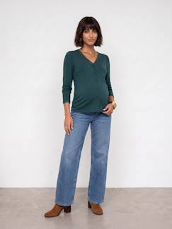 Vêtements de grossesse-T-shirt grossesse et allaitement manches longues