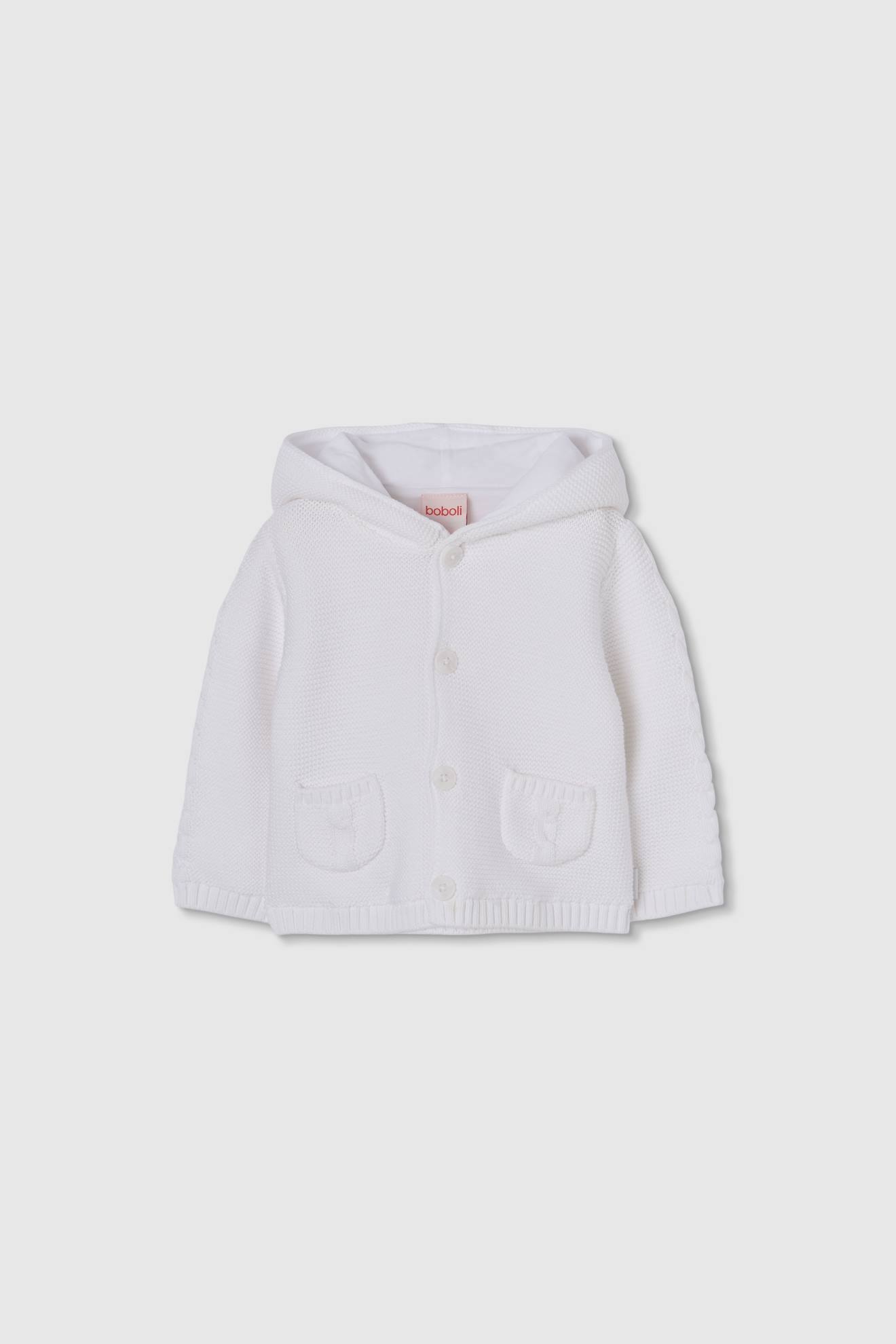 Gilet Bb Avec Capuche Blanc 18$