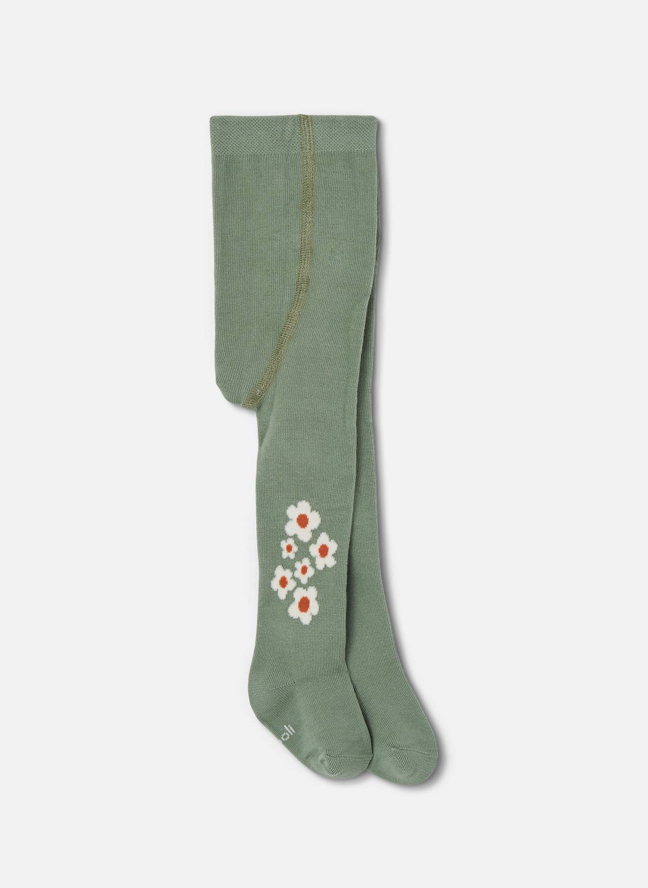 Collant Imprim Fleurs Vert 13$