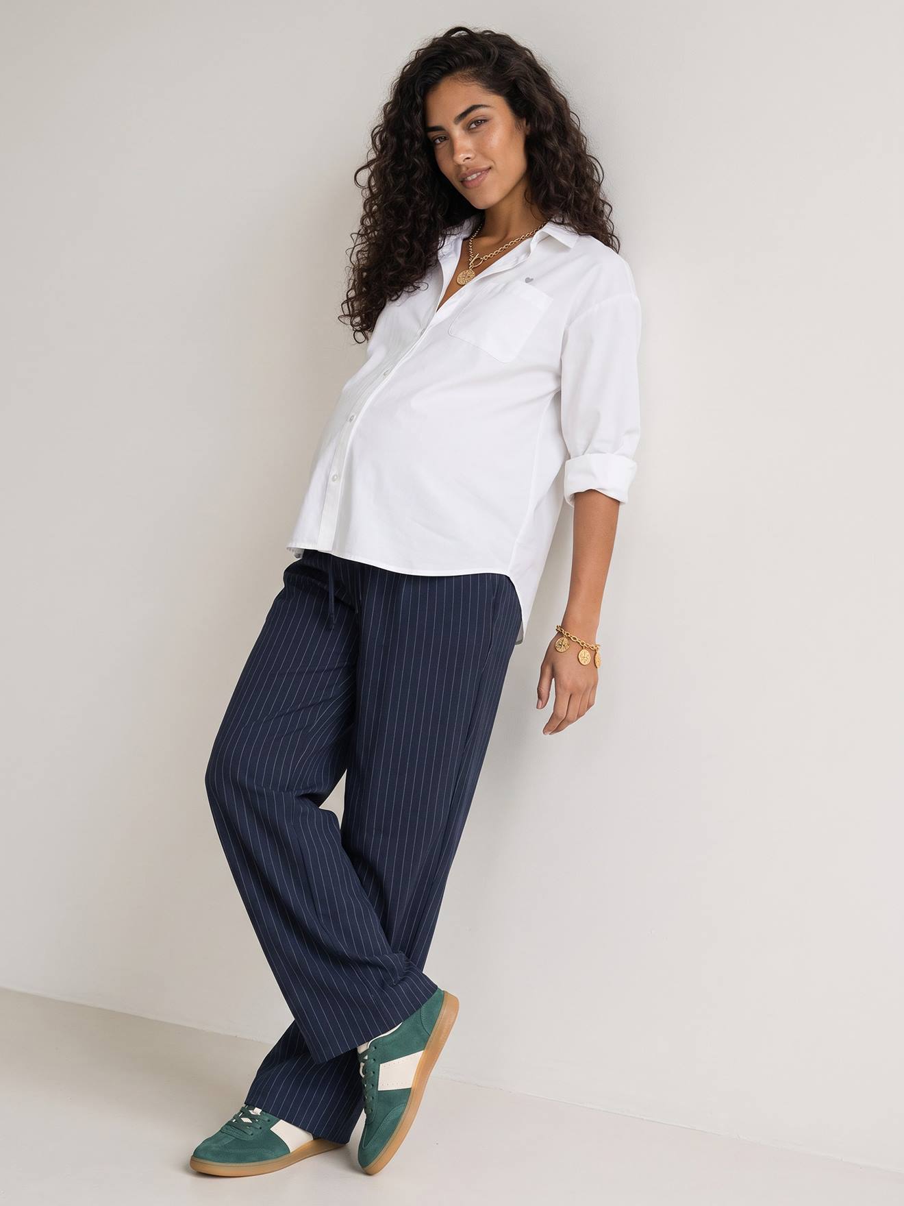Pantalon de grossesse bandeau marine