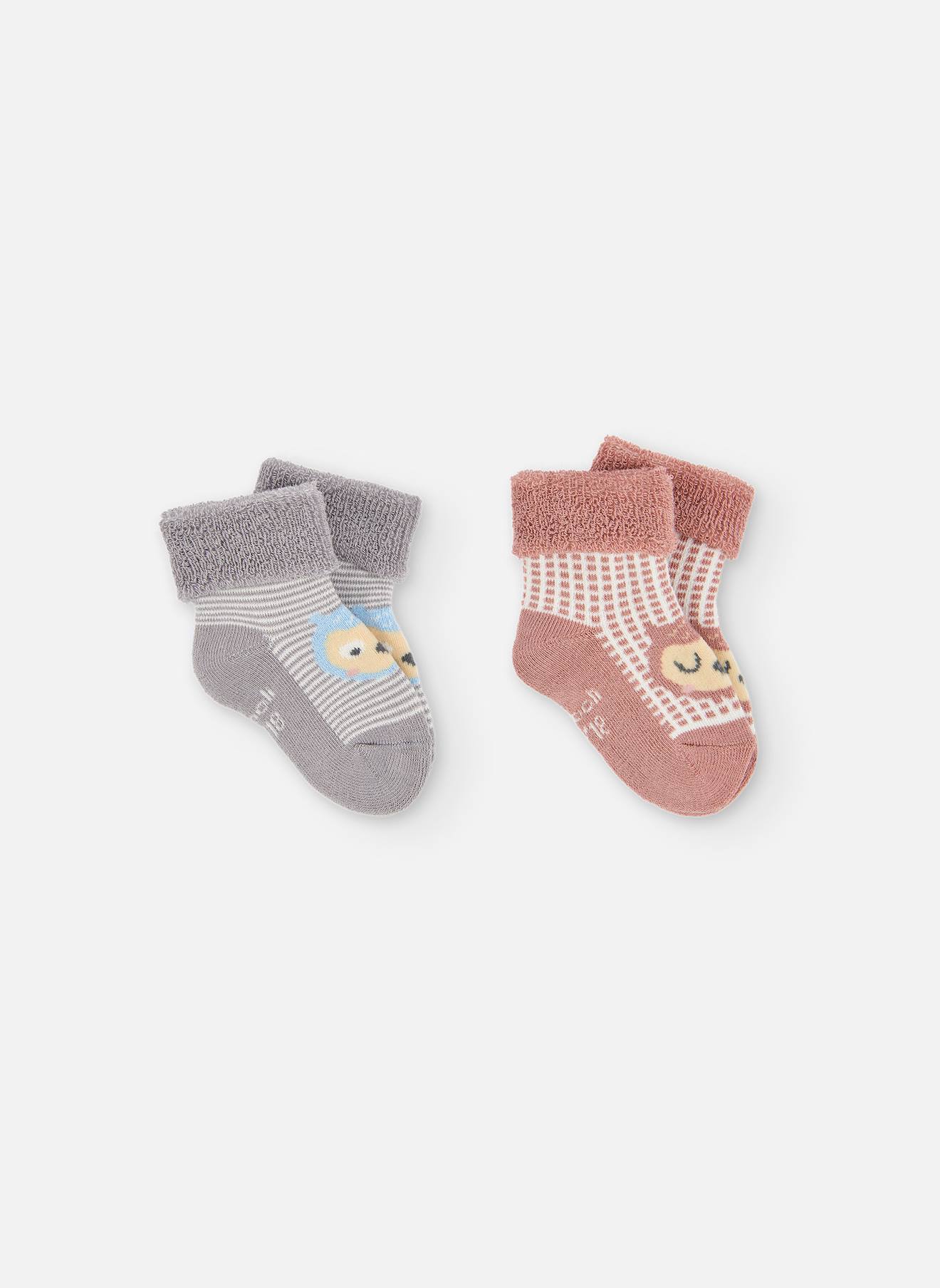 Lot De 2 Paires De Chaussettes Bb Imprim Oursons Marron 13$
