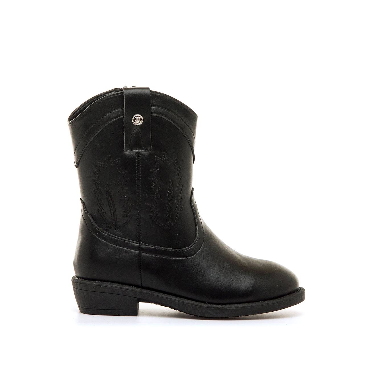 Bottines Filles Synthtique Fermeture clair Black 60$