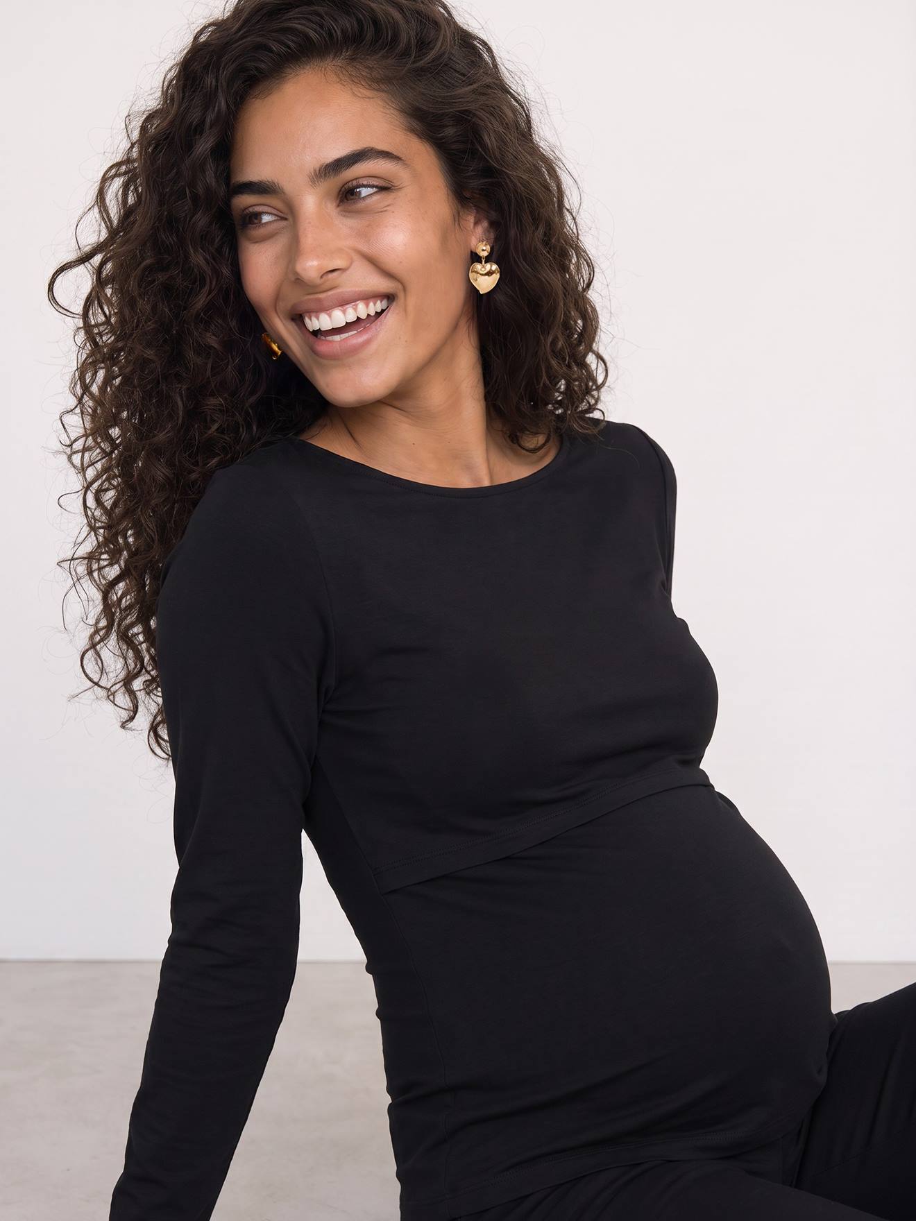 T-shirt grossesse et allaitement noir