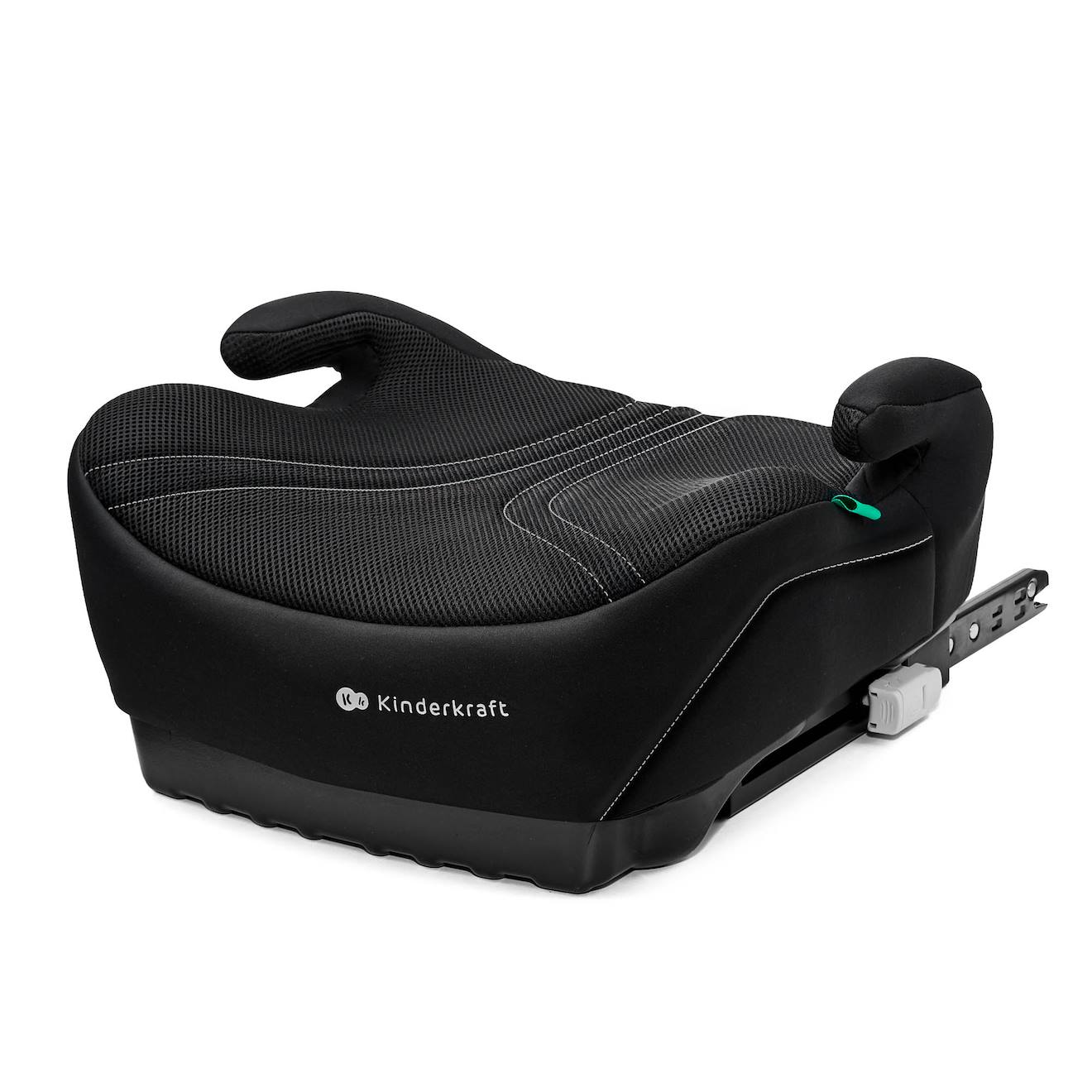 Réhausseur Auto Kinderkraft I-boost 2 Pro I-size Avec Isofix, Air Flow, Accoudoirs Ergonomiques Et Assise Large Noir
