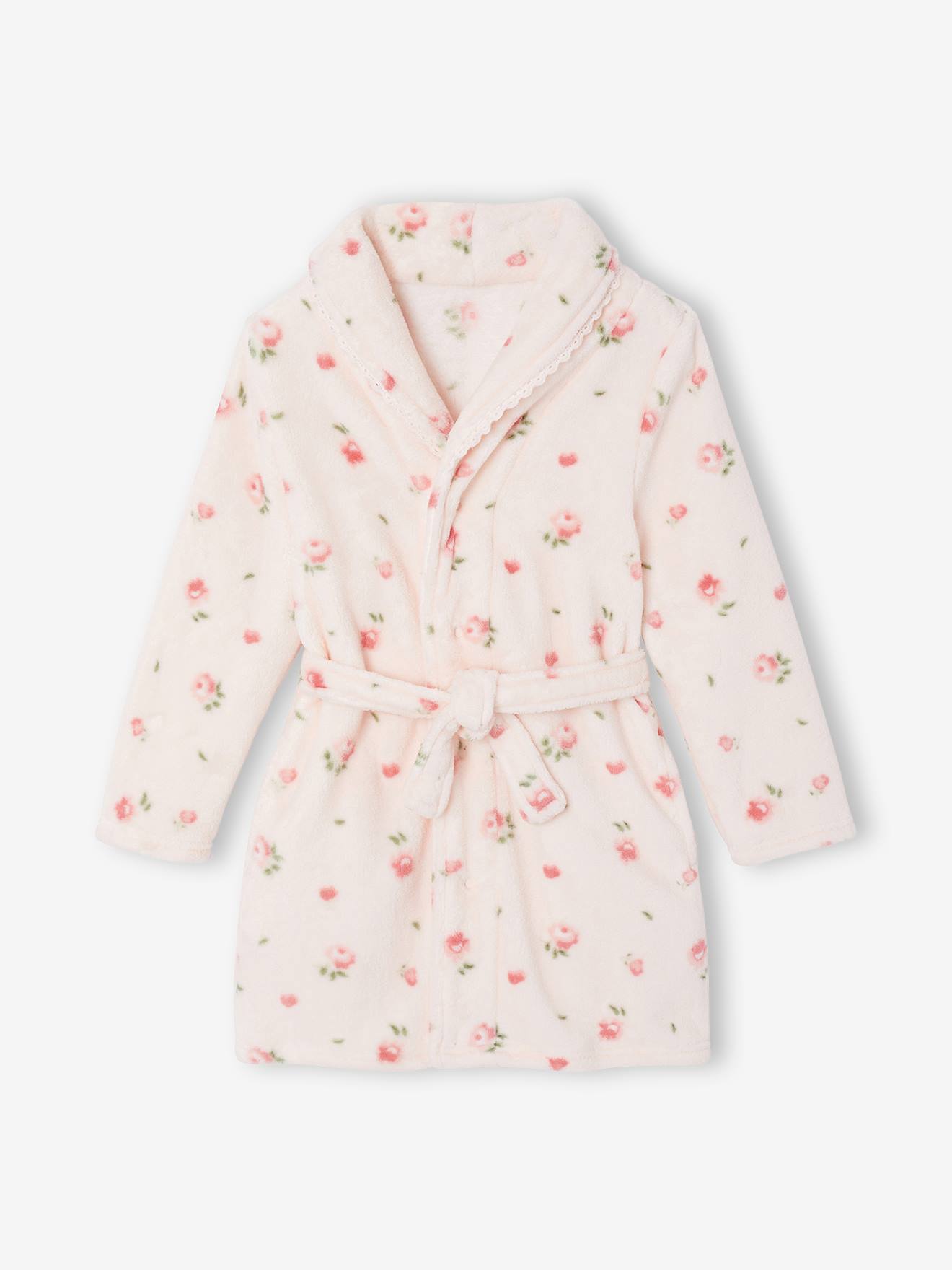 Robe de chambre enfant fille rose clair 24$