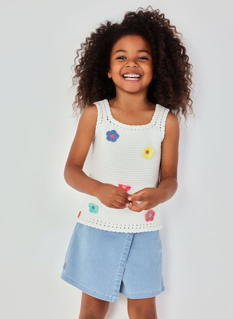Fille-T-shirt, sous-pull-T-shirt-Débardeur fille coton