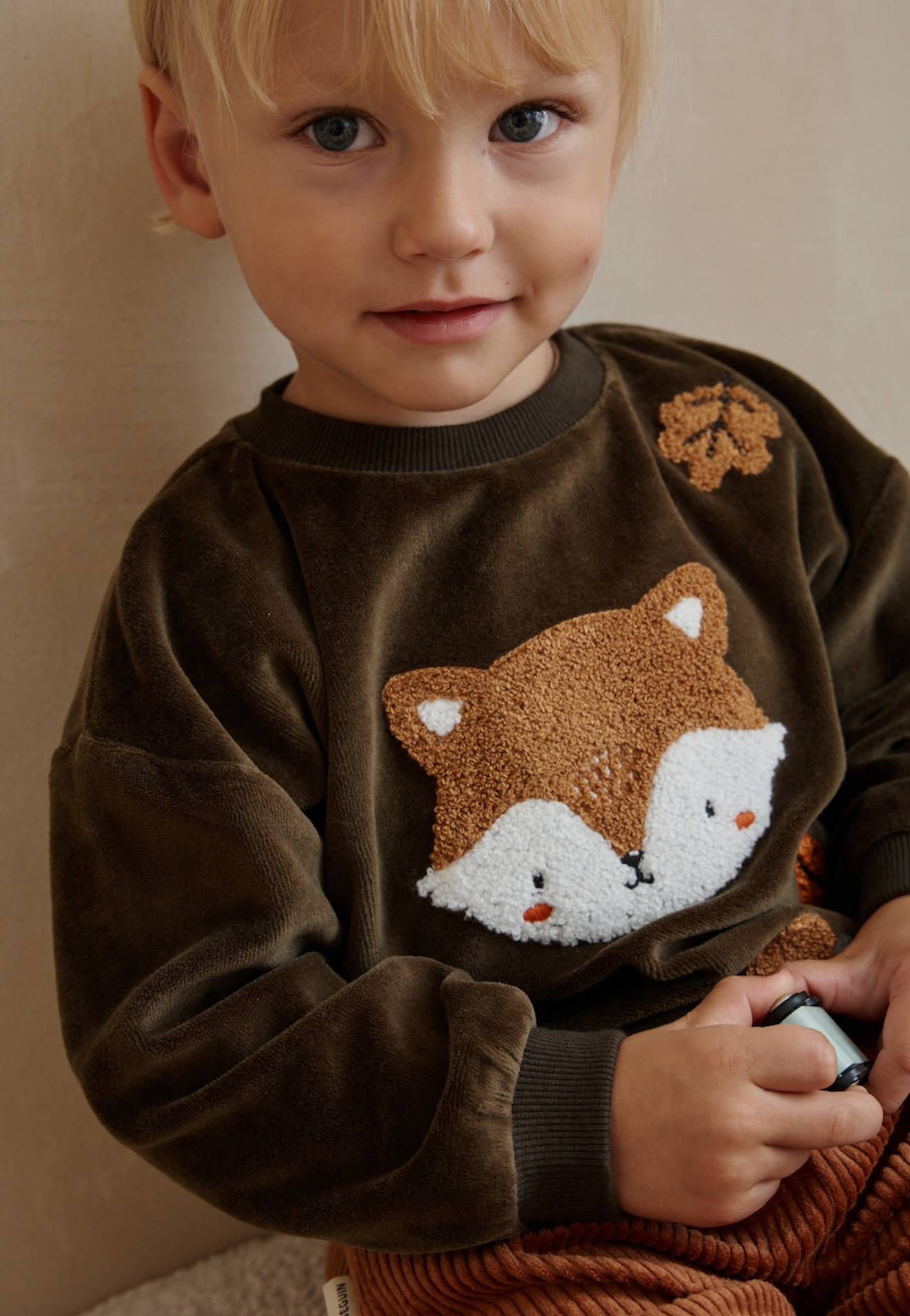 Sweat-shirt Bb En Velours Ginkgo Vert 22$