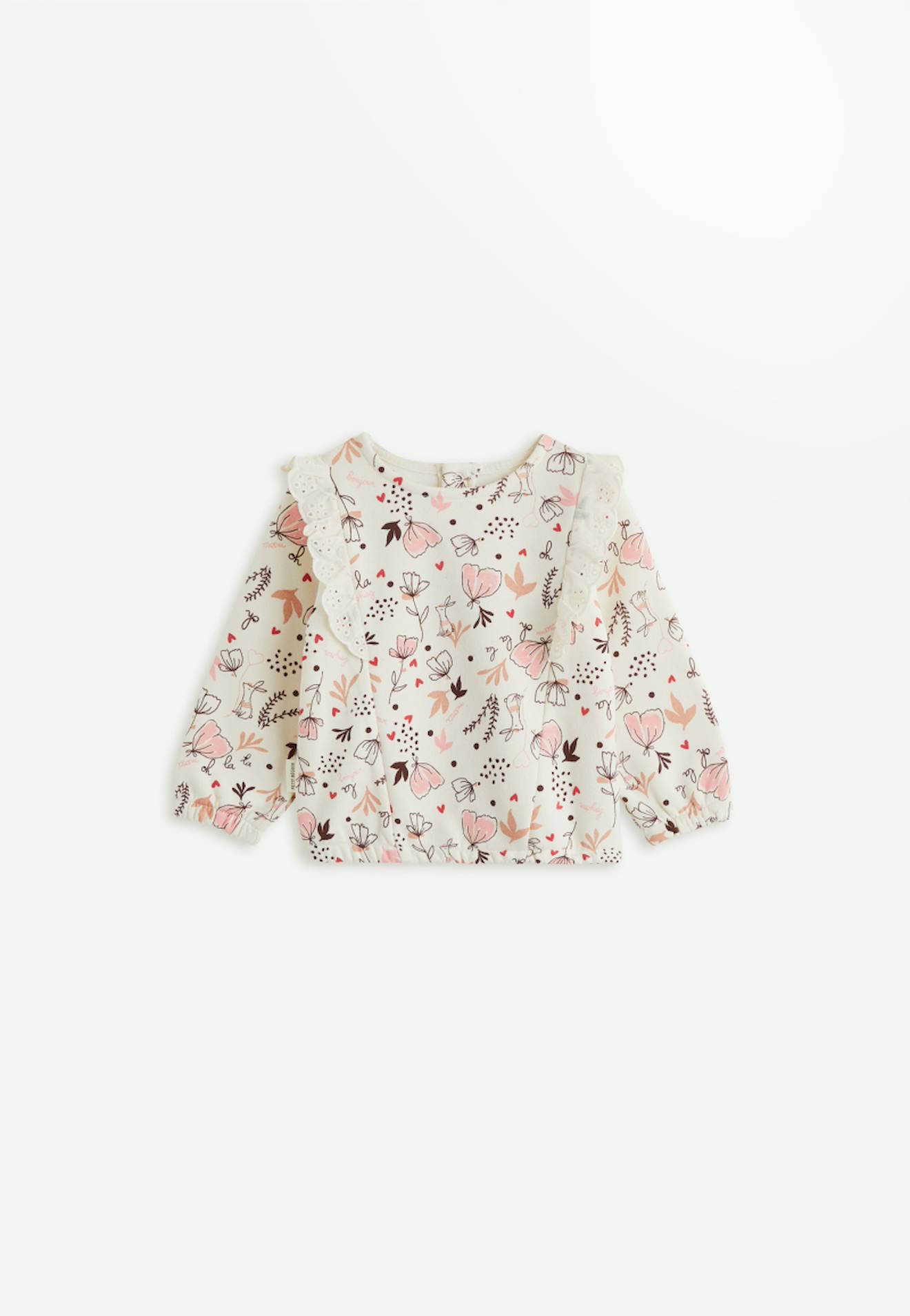 Sweat-shirt Bb En Molleton Aime Ecru 22 €