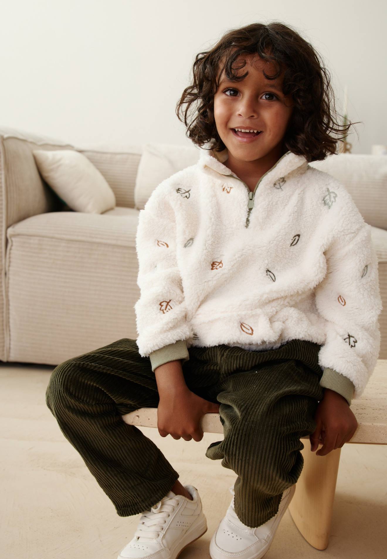 Sweat-shirt Bb En Sherpa Ginkgo Ecru 23$
