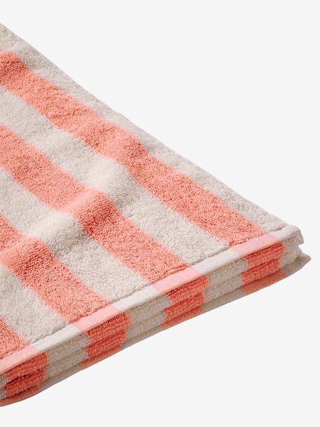 Serviette de bain rayée TRANSAT personnalisable, avec coton recyclé rayé bleu+rayé jaune+rayé rose 18 - vertbaudet enfant 
