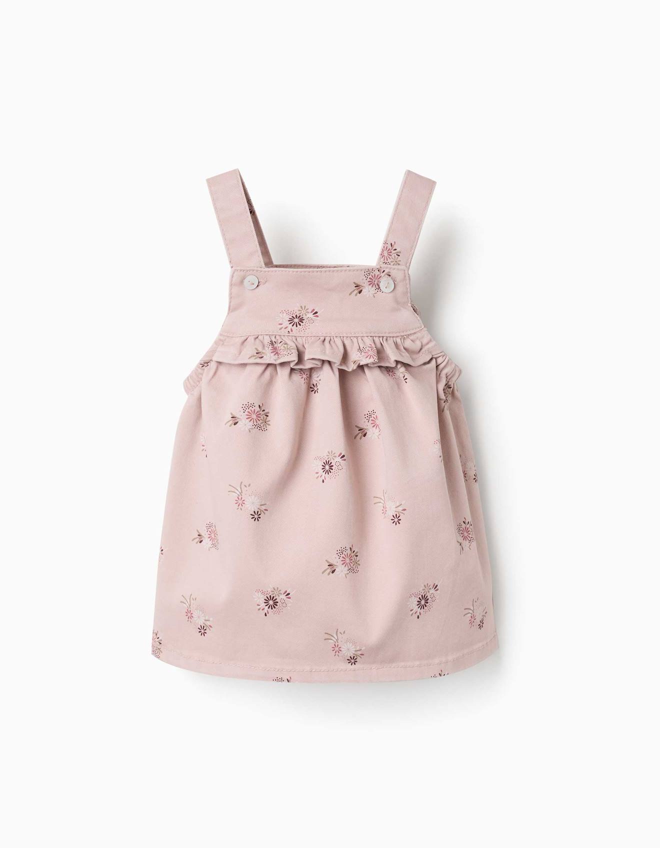Robe Chasuble En Serg Avec Imprim Fleuri Rose Clair 30$