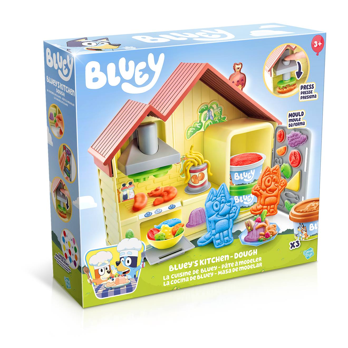 La Cuisine De Bluey - Pâte À Modeler - Dès 3 Ans Multicolore