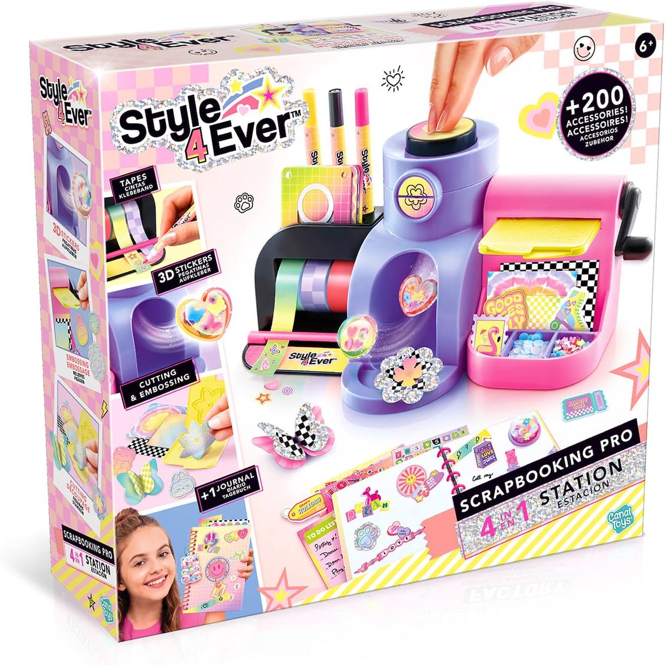 Style 4 Ever - Studio De Scrapbooking Pro 4 En 1 - Activité Manuelle - Loisir Créatif - Personnalise Ton Carnet Multicolore