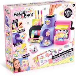 Jouet-Activités artistiques et musicales-Loisirs créatifs-Style 4 Ever - Studio de Scrapbooking Pro 4 en 1 - Activité Manuelle - Loisir Créatif - Personnalise ton Carnet