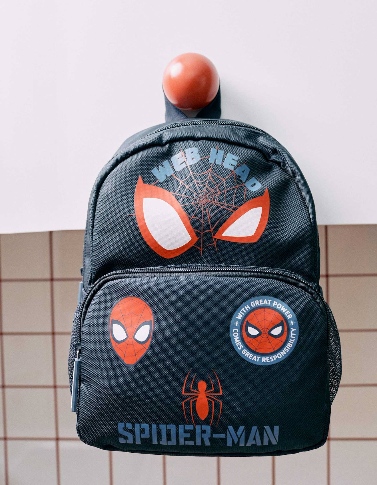 Sac À Dos Avec Imprimés Spider-man Bleu Foncé