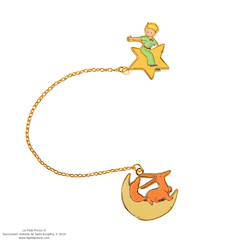 Jouet-Marque-page chaînette le renard et le prince - le petit prince