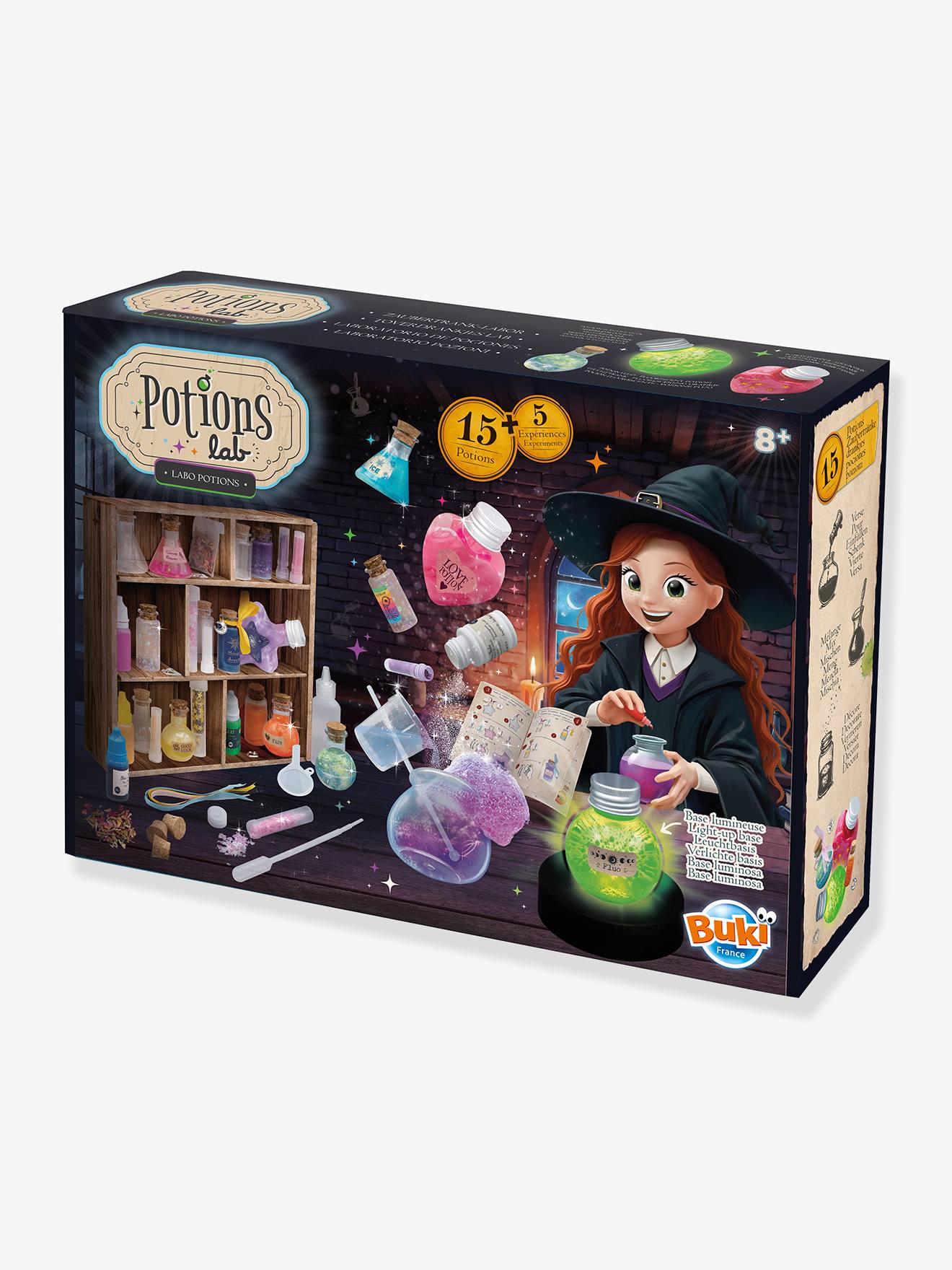 Laboratoire potions multicolore