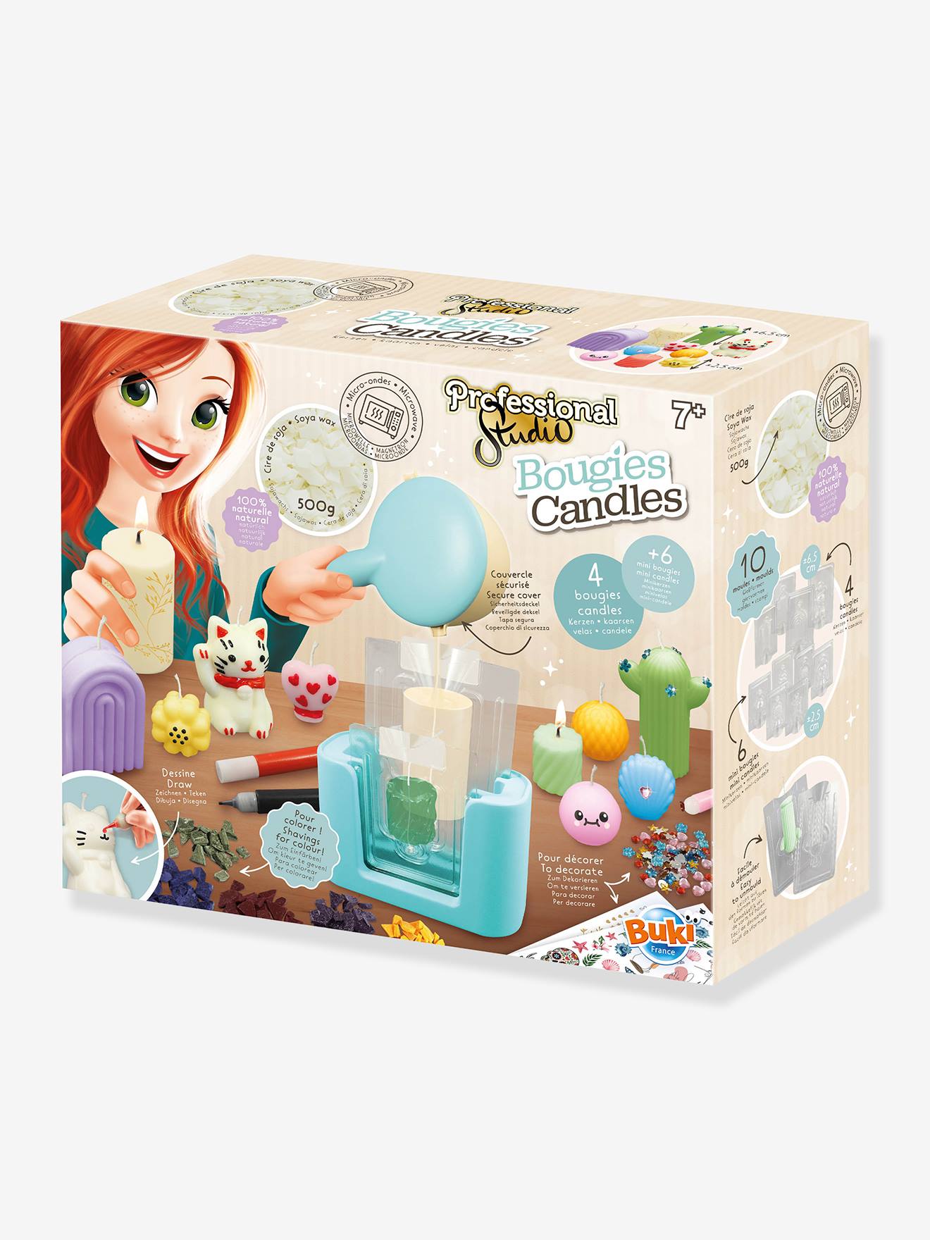 Studio bougies multicolore