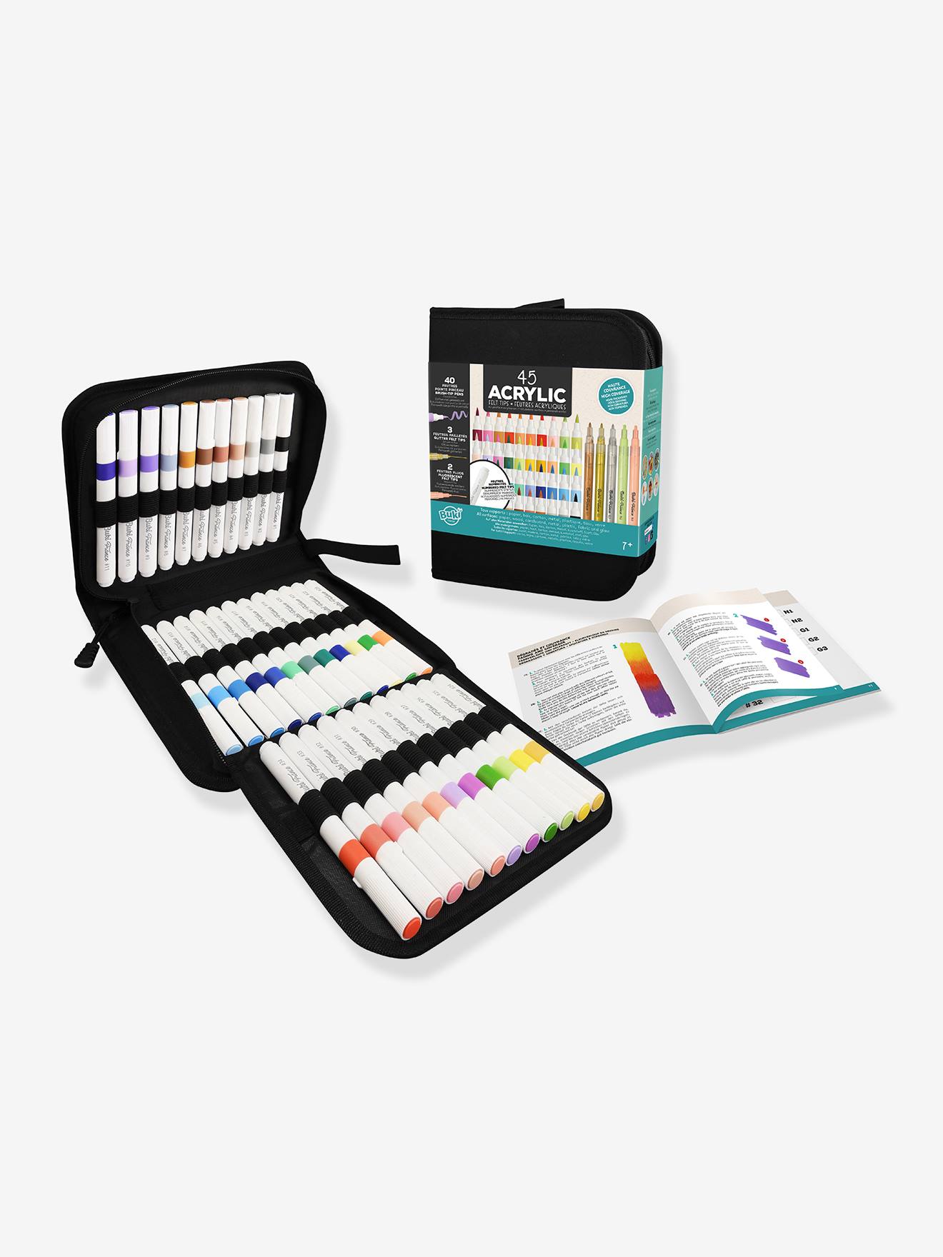 Trousse 45 feutres acryliques multicolore