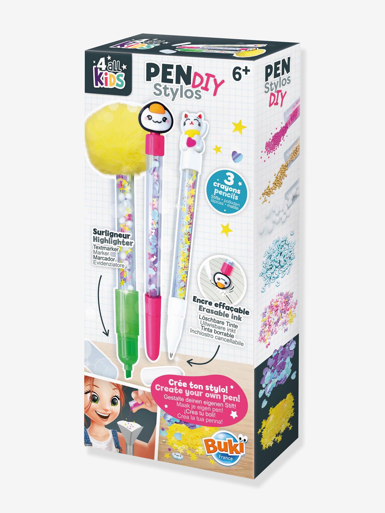 Stylos DIY kawaii multicolore