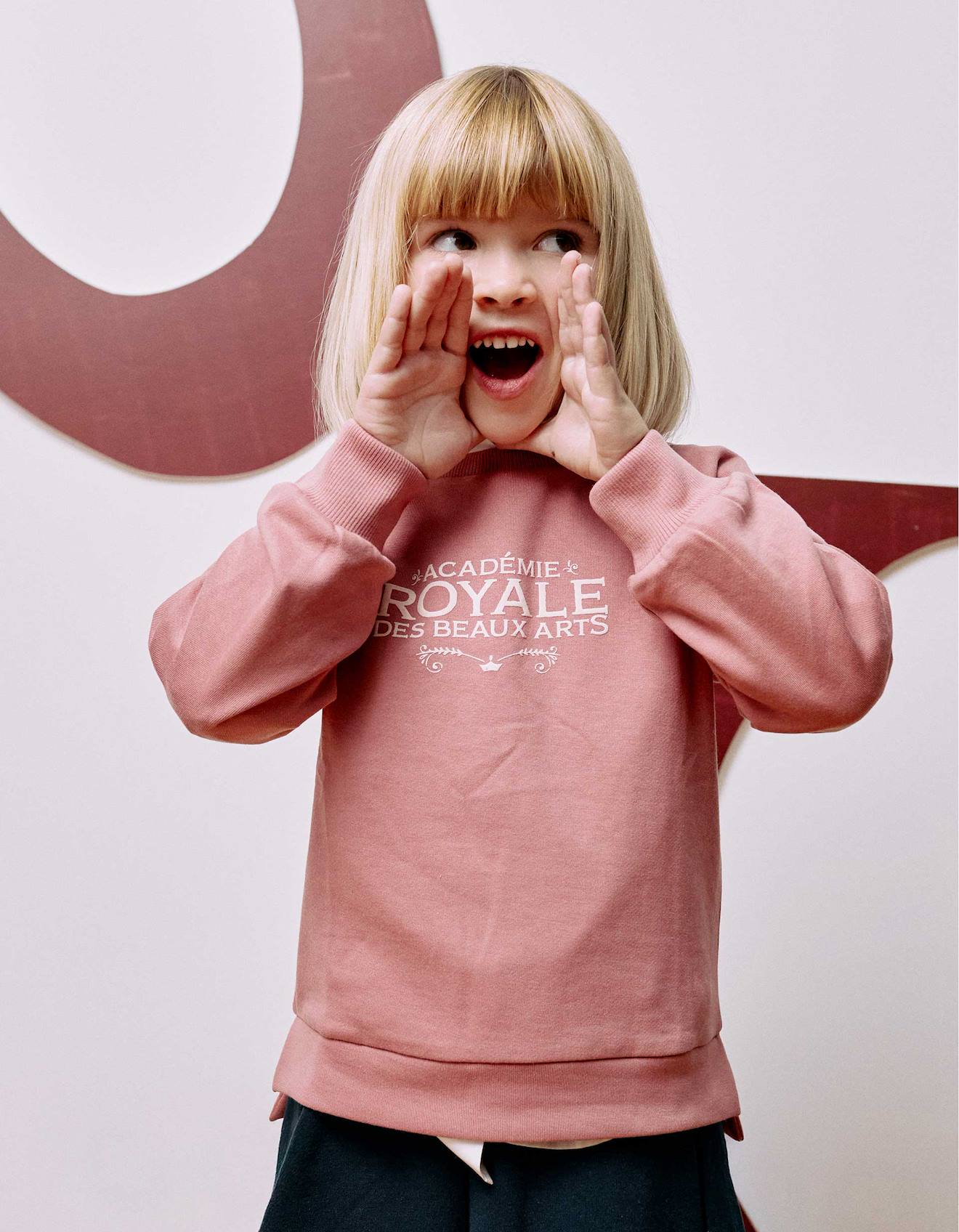 Sweat Avec Imprim En Relief Arts Rose 15$