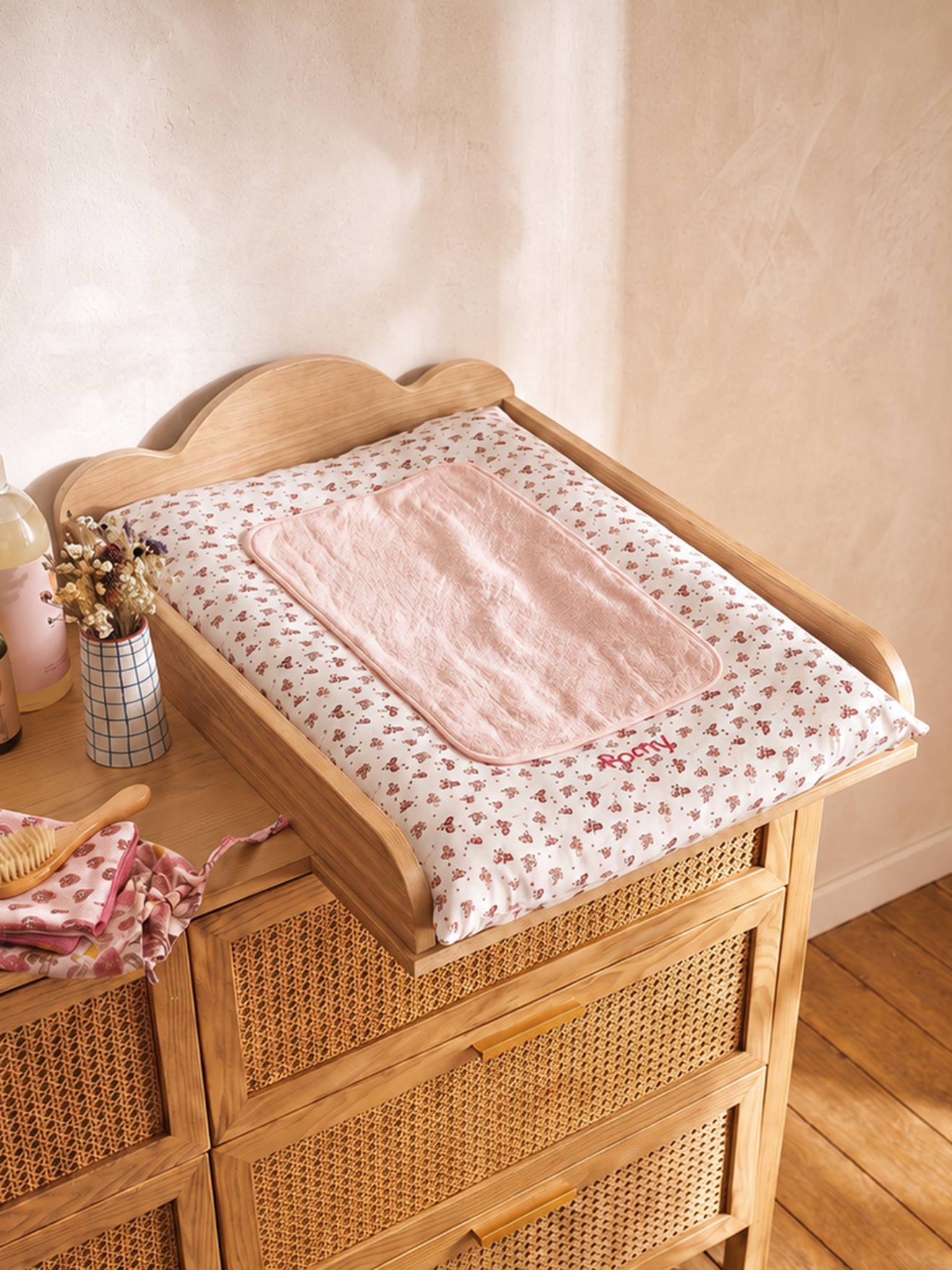 Plan à langer 42/52 cm NUAGE bois (Vertbaudet) - Couverture