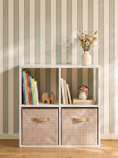 -Lot de 2 bacs de rangement en coton