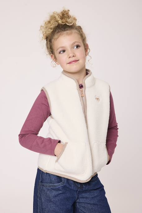 Fille-Manteau-Veste-Veste sans manches fille