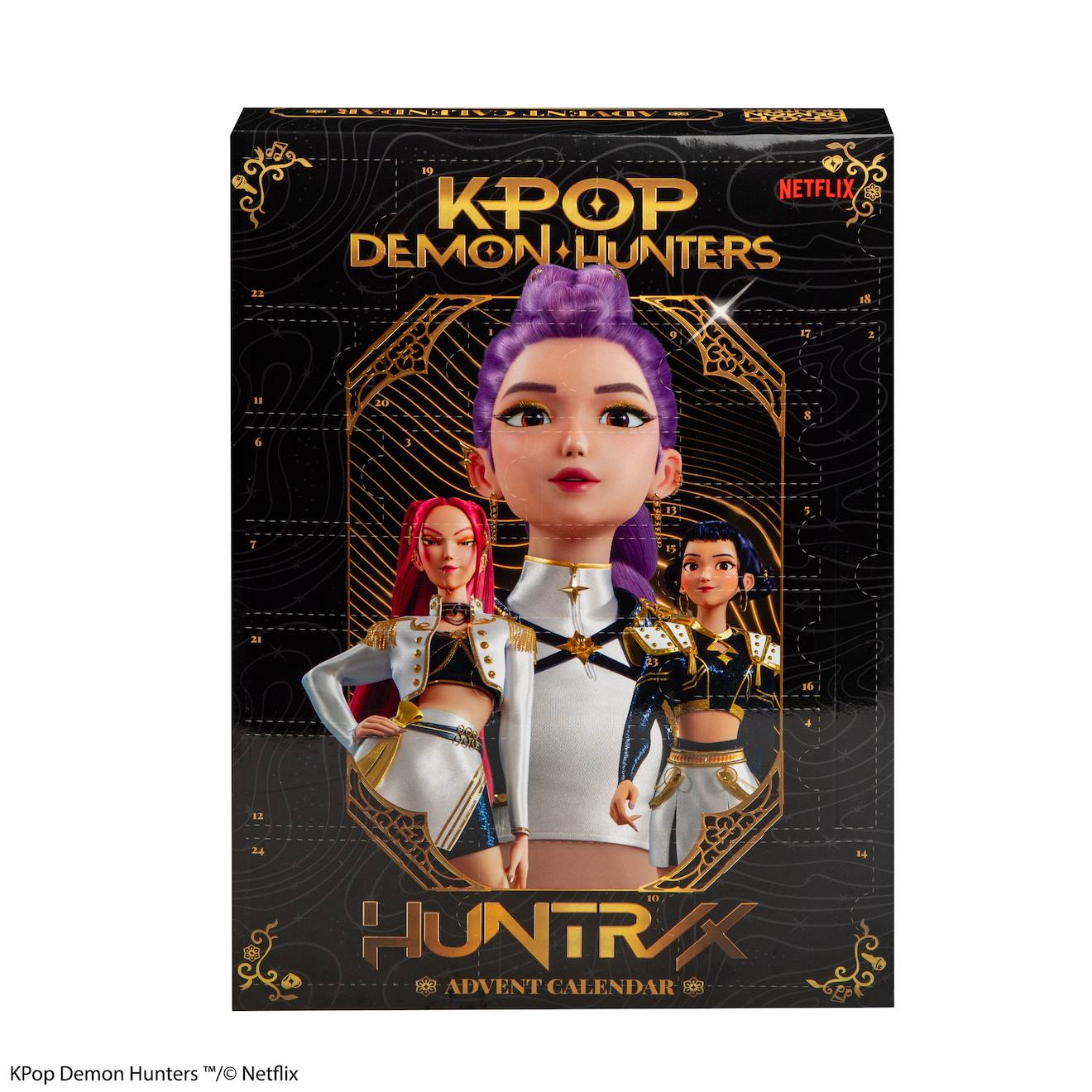 Calendrier De L'avent Kpop Demon Hunters 2026 - Kpop Demon Hunters Noir