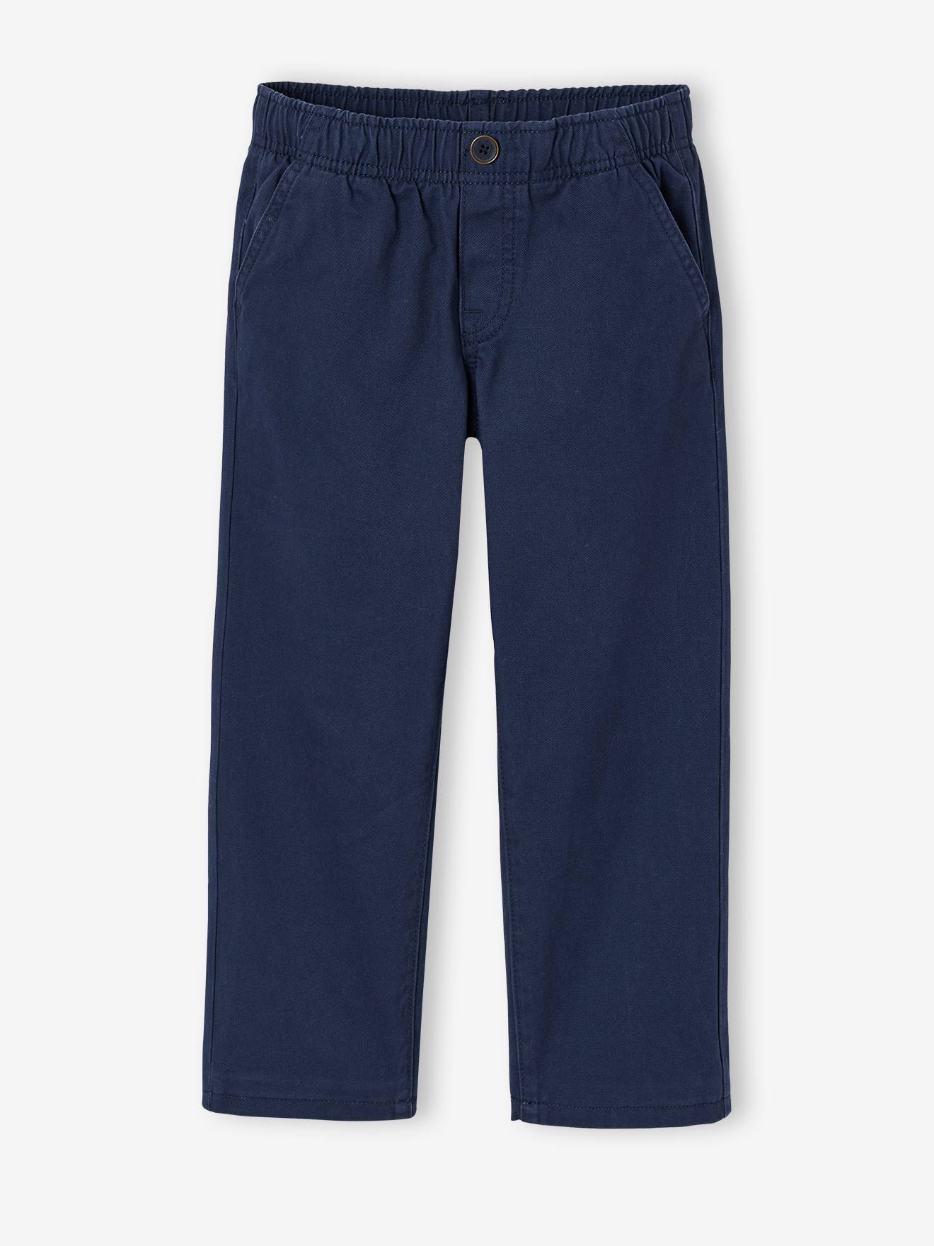 Pantalon large garçon bleu nuit